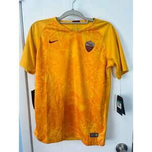 Nike Jersey Youth XL A.S. Roma Soccer 2018 Yellow Dri-Fit Fifa World Cup NWT